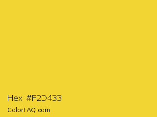 Hex #f2d433 Color Image