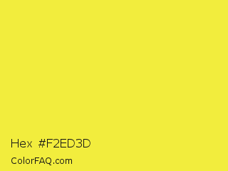 Hex #f2ed3d Color Image