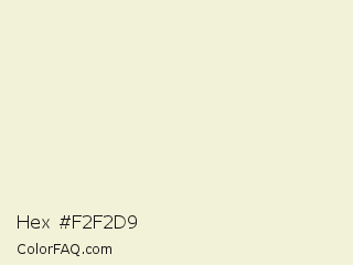 Hex #f2f2d9 Color Image