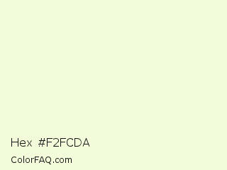 Hex #f2fcda Color Image
