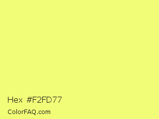 Hex #f2fd77 Color Image