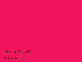 Hex #f3145e Color Image