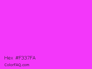 Hex #f337fa Color Image