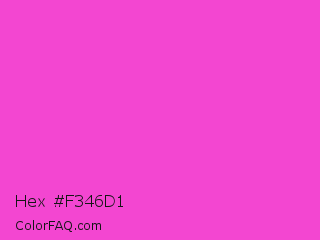Hex #f346d1 Color Image