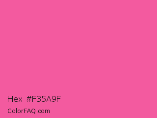 Hex #f35a9f Color Image