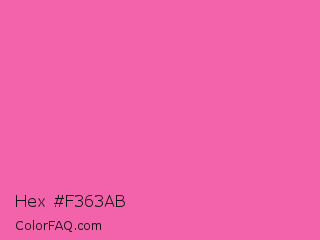 Hex #f363ab Color Image