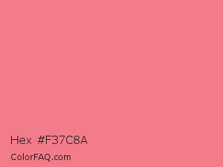 Hex #f37c8a Color Image