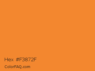 Hex #f3872f Color Image