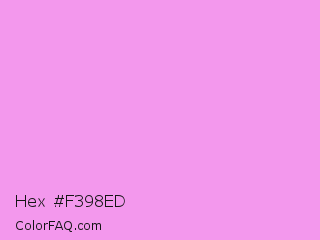 Hex #f398ed Color Image