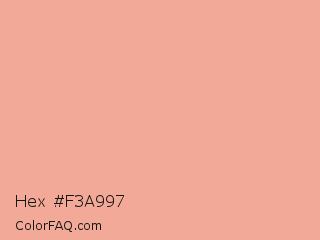 Hex #f3a997 Color Image