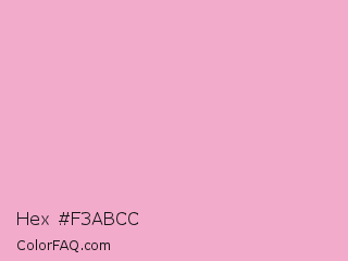 Hex #f3abcc Color Image