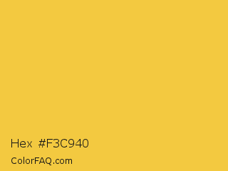 Hex #f3c940 Color Image