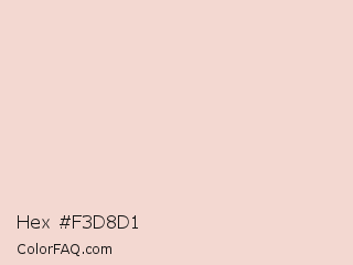 Hex #f3d8d1 Color Image