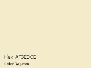 Hex #f3edce Color Image