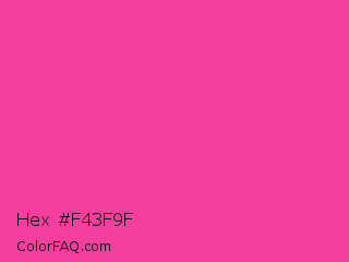 Hex #f43f9f Color Image