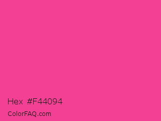 Hex #f44094 Color Image