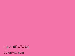 Hex #f474a9 Color Image