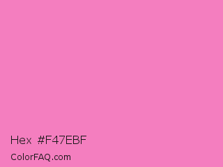 Hex #f47ebf Color Image