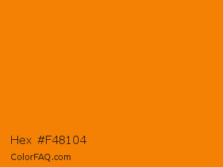Hex #f48104 Color Image