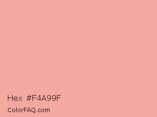Hex #f4a99f Color Image