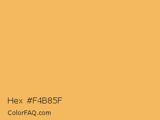 Hex #f4b85f Color Image