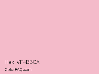 Hex #f4bbca Color Image