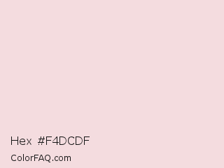 Hex #f4dcdf Color Image