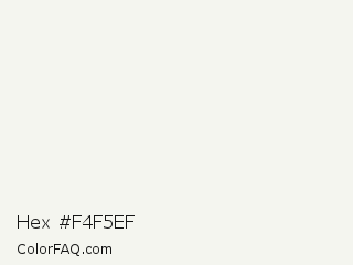 Hex #f4f5ef Color Image