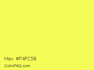 Hex #f4fc58 Color Image