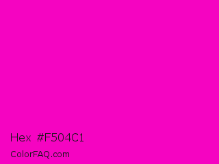 Hex #f504c1 Color Image