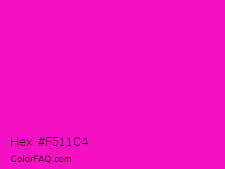 Hex #f511c4 Color Image