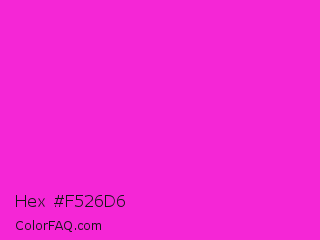 Hex #f526d6 Color Image