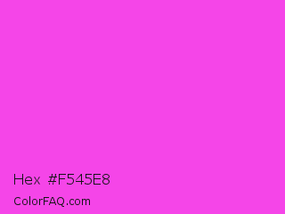 Hex #f545e8 Color Image