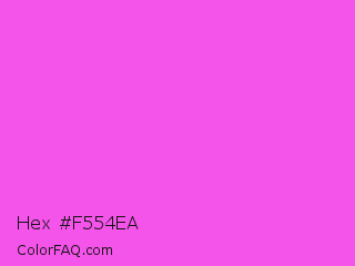 Hex #f554ea Color Image
