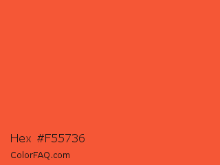 Hex #f55736 Color Image