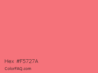Hex #f5727a Color Image