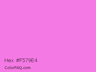 Hex #f579e4 Color Image