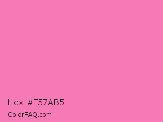 Hex #f57ab5 Color Image