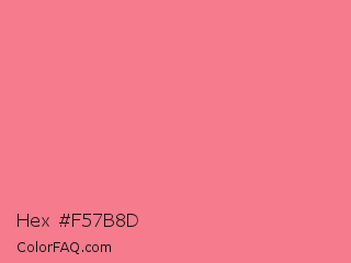 Hex #f57b8d Color Image