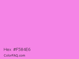 Hex #f584e6 Color Image