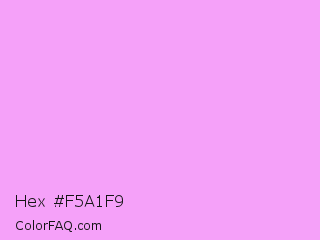 Hex #f5a1f9 Color Image