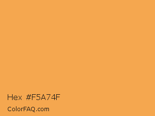 Hex #f5a74f Color Image