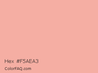 Hex #f5aea3 Color Image