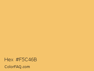 Hex #f5c46b Color Image
