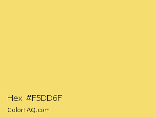 Hex #f5dd6f Color Image