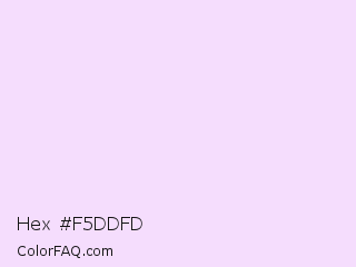 Hex #f5ddfd Color Image