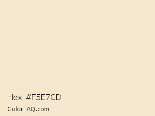Hex #f5e7cd Color Image