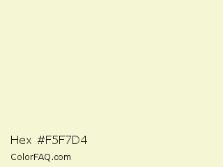 Hex #f5f7d4 Color Image