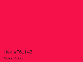 Hex #f6114b Color Image