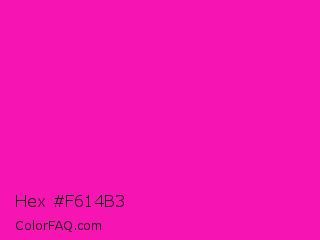 Hex #f614b3 Color Image